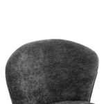 Chair Mercy anthracite  fabric with black metal leg 57x60.5x79cm - Слика 5