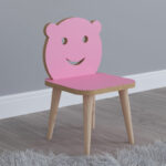 Jerry children's chair pink-natural 30x30x52cm - Image 2