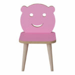 Jerry children's chair pink-natural 30x30x52cm - Image 3