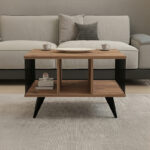 Coffee table Pena sonoma with black 90x60x39.5cm - Слика 2