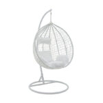 Swing Zafer pendant metal-pp-pillow in white color 106x103x200cm