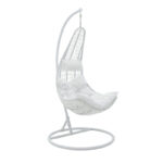 Soleil swing hanging metal-pp-pillow white 103x83x200cm