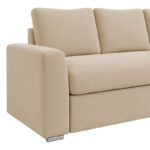 Belle reversible corner sofa bed beige fabric 236x164x88cm - Image 6