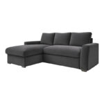 Βelle reversible corner sofa bed anthracite fabric 236x164x88cm - Слика 4