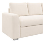Belle corner reversible sofa bed ecru fabric 236x164x88cm - Image 6