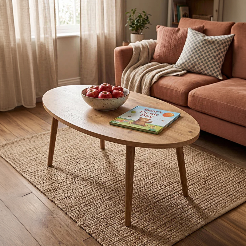 197-000348 Coffee table Sartori oak with natural color 90x45x43cm - Image 1