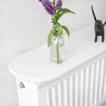 Wall shelf Miliano white with black metal 100x18x15cm - Слика 2