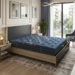 Bed with mattress Athos-Resty sonoma-anthracite 160x200cm