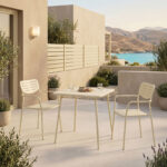 Moraja Deraby set of 3 pieces cream metal 70x70x73cm