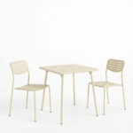 Moraja Deraby I set of 3 pieces cream metal 70x70x73cm - Image 2