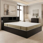 Bed with mattress Olympus Nemesis wenge 160x200cm