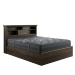 Bed with mattress Mozart Resty walnut 160x200cm - Слика 2
