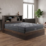 Bed with mattress Mozart Resty walnut 160x200cm