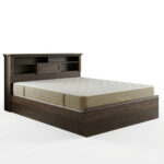 Bed with mattress Mozart Nemesis walnut 160x200cm - Слика 2