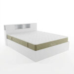 Bed with mattress Olympus Nemesis white 160x200cm - Слика 2