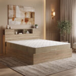 Bed with mattress Olympus Nemesis sonoma 160x200cm