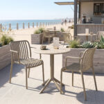 Dining set Mercon Zoi set 3pcs cappuccino PP Φ60x75cm