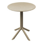 Dining set Mercon Hush set 3pcs cappuccino PP Φ60x75cm - Слика 3