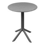 Dining set Mercon Crossie set 3pcs anthracite PP Φ60x75cm - Слика 3
