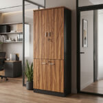 Professional cabinet Enhansa walnut anhracite 80x40x200cm