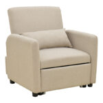 Armchair-bed Flexa beige fabric 85x92x84cm - Image 3
