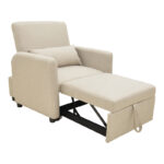Armchair-bed Flexa beige fabric 85x92x84cm - Image 4
