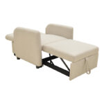 Armchair-bed Flexa beige fabric 85x92x84cm - Image 5