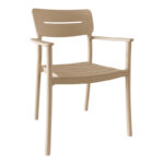 Armchair Pilma cappuccino PP 57x54x82cm