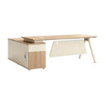 Professional reversible work desk Stark corner in oak-beige shade 200x90x75cm - Слика 3