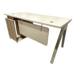 Professional work desk Stark reversible in oak-beige shade 120x60x75cm - Image 3