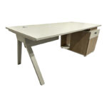 Professional work desk Stark reversible in oak-beige shade 150x70x75cm - Image 2