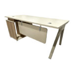 Professional work desk Stark reversible in oak-beige shade 150x70x75cm - Image 3