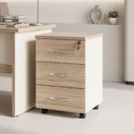 Desk drawer on wheels Stark in oak-beige shade 40x40x55cm