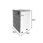 Desk drawer on wheels Stark in oak-beige shade 40x40x55cm - Слика 4
