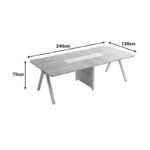 Meeting table Stark in oak-beige shade 240x120x75cm - Слика 3
