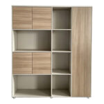 Office bookcase Stark oak beige 160x40x200cm - Слика 3