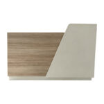 Reception desk Stark in oak-beige shade 160x60x105cm - Image 3