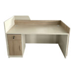 Reception desk Stark in oak-beige shade 180x60x105cm - Слика 2