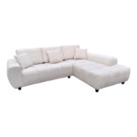 Left corner sofa Londe beige fabric 273x211x92cm - Слика 2