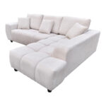 Left corner sofa Londe beige fabric 273x211x92cm - Слика 4