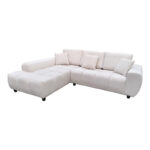 Right corner sofa Londe beige fabric 273x211x92cm - Image 2