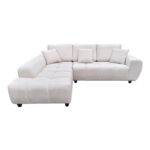Right corner sofa Londe beige fabric 273x211x92cm - Image 3