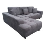 Right corner sofa Londe grey fabric 273x211x92cm - Слика 4