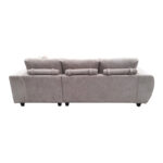 Left corner sofa Londe grey beige fabric 273x211x92cm - Слика 5