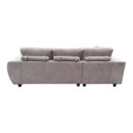 Right corner sofa Londe grey beige fabric 273x211x92cm - Image 5
