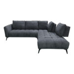Left corner sofa Belanza anthracite fabric 265x213x90cm - Слика 4
