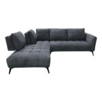 Right corner sofa Belanza anthracite fabric 265x213x90cm - Слика 4