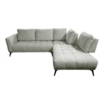 Left corner sofa Belanza grey beige fabric 265x213x90cm - Слика 4
