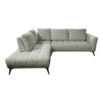 Right corner sofa Belanza grey beige fabric 265x213x90cm - Слика 3