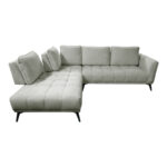 Right corner sofa Belanza grey beige fabric 265x213x90cm - Слика 4